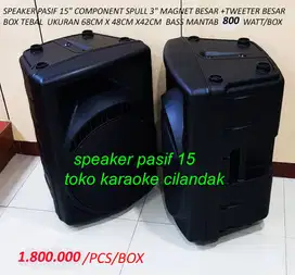 SPEAKER PASIF speaker pasif ukuran 18cm x12cm x 12cm masing2 ada kabel