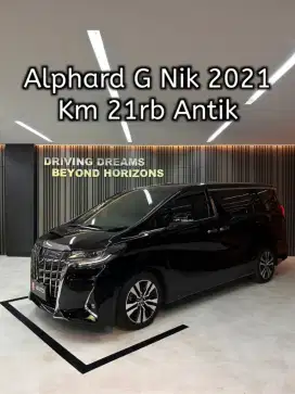 Toyota Alphard G TSS ATPM 2021 Hitam B917CKK Km 21rb