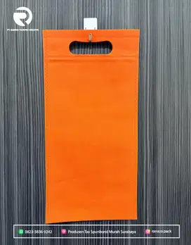 Tas Spunbond Flat Oval 17x35 | Tas Souvenir Botol Goodie Bag Spunbond