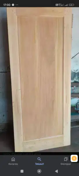 Pintu kayu damar laut senyawa Tampa sambungan