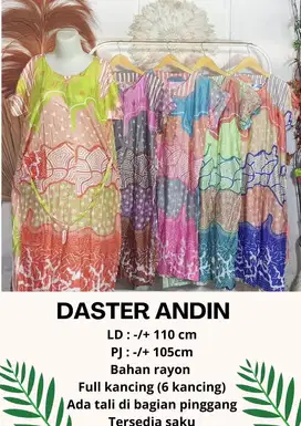 Daster Andin Full Kancing