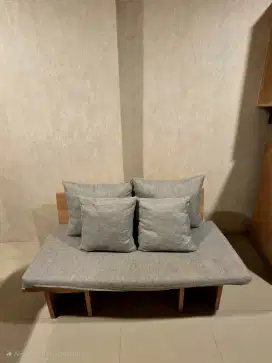 Scandian - 2 Seater Sofa Minimalist & Coffee Table
