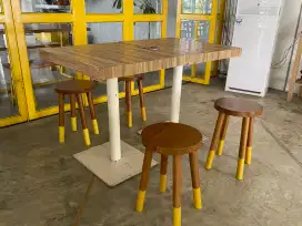 Kursi cafe kayu stool
