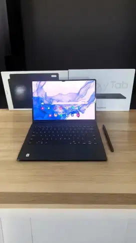 Samsung Tab S8 Ultra 5G + keyboard lengkap