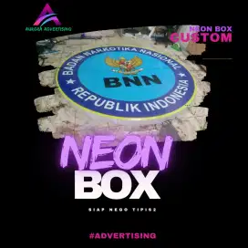 Neon box & Huruf Timbul custom