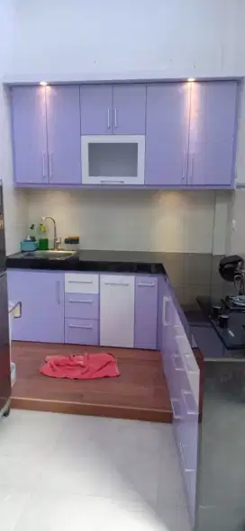 kitchen set baru warna ungu