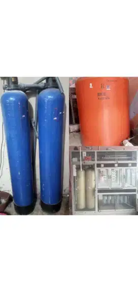 Tandon 5000 Lt,  Rak Depo, filter penjernih air