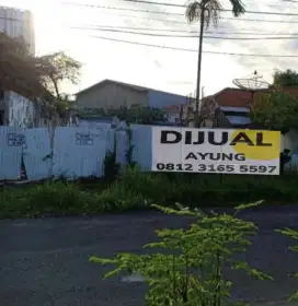 Tanah Ngantong Leter L. Lebar Dpn Row Jln  3 mbl di jemursari surabaya