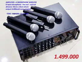 AMPLIFIER KARAOKE  usb - sd card - efek echo - mp3 player 4
