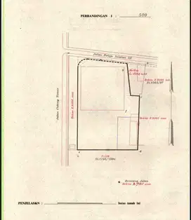 Jual Cepat Lahan Komersil area Cideng Petojo Luas 1669sqm. Bekas SPBU