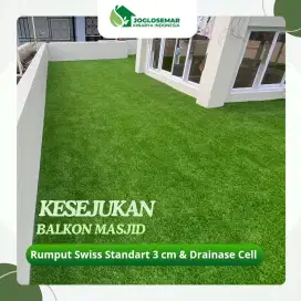 Rumput sintetis Balkon/Rooftop Garansi Termurah