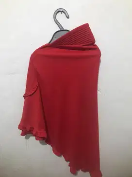 Preloved jilbab merah