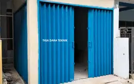 Folding gate gerbang lipat toko, pasang service profesional