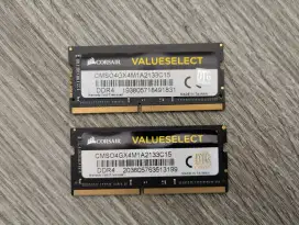 Ram laptop DDR4 Corsair 8GB (2x 4GB) Sodimm