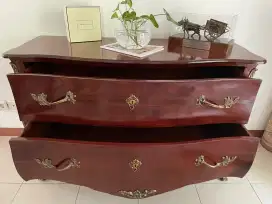 Bombay Indonesia Kabinet Mebel Kayu Solid Mahoni