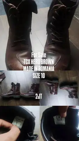 Sepatu Motor tcx hero brown 44