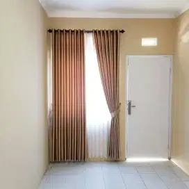 Custom Gorden Wallpaper Dinding Vynil Lantai Tirai Krey Roller Blind