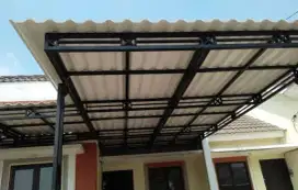 Atap kanopi alderon,galvalum,solarflat