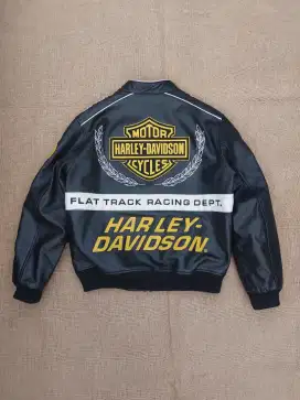 Harley Davidson Jaket Kulit Racing Leather Jacket Biker