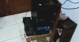 Komputer / PC + monitor 19 Core2duo E7500 2.93GHz siap pakai