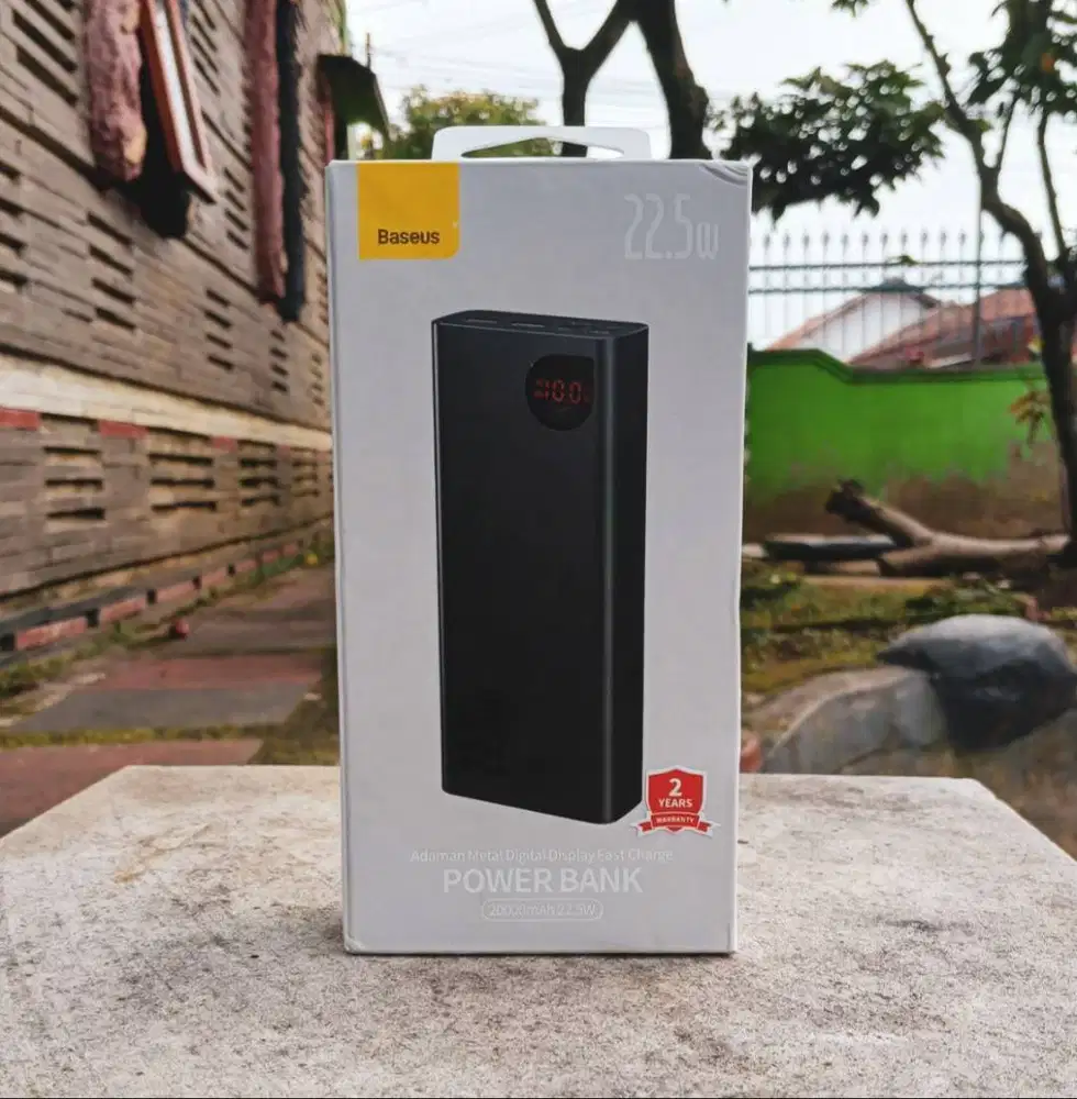 Powerbank BASEUS ADAMAN 20.000mAh Fast Charging 22.5w Bahan Full Besi