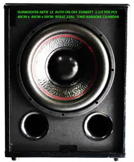 subwoofer aktif 12in