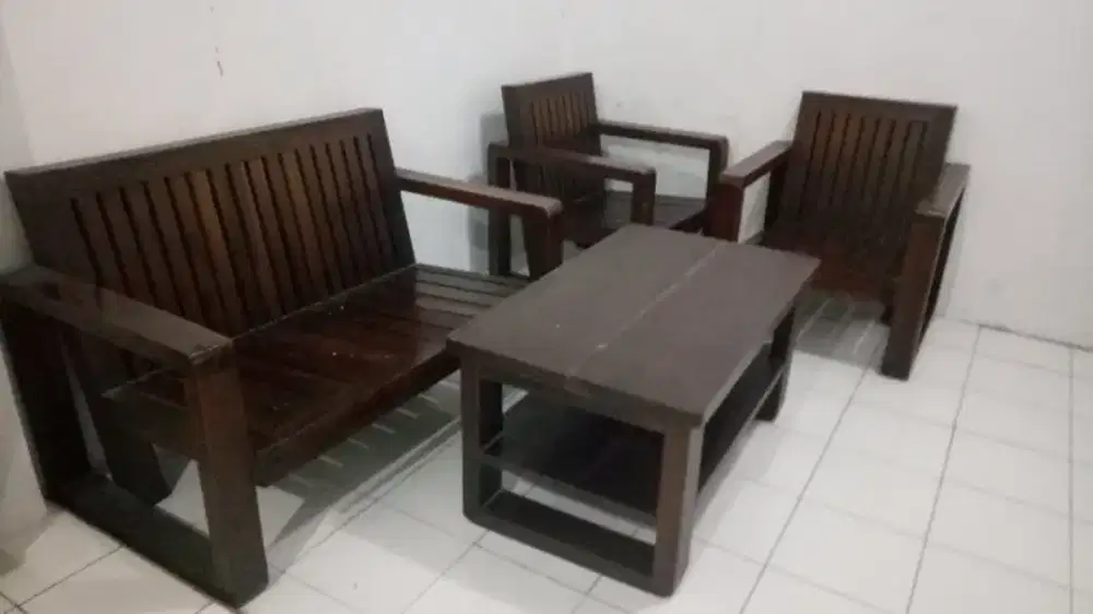 Jual Furniture Meja/Kursi Tamu Kayu Jati