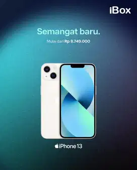 iphone 13 128 starlight ibox baru