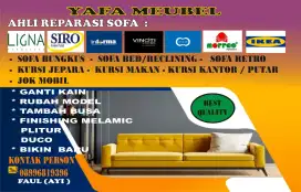 Jasa Reparasi Kursi dan Sofa segala merk / model