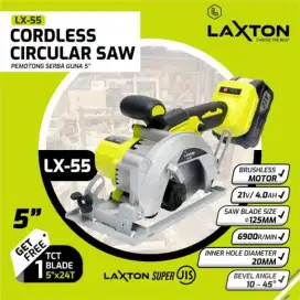 Circular Saw Cordless Laxton LX-55 1 Baterai