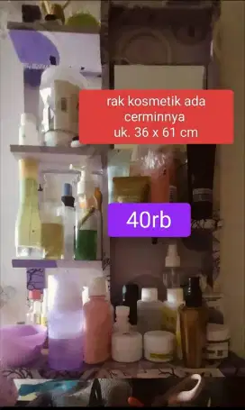 Rak kosmetik kondisi masih bagus