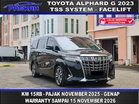 Km=15k BUNGA=4% PAJAK=NOVEMBER Alphard G ATPM 2023 alphard g 2023 TSS