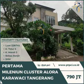 DIJUAL RUMAH DI PERMATA MILENIUM CLUSTER ALORA KARAWACI - VIA CESSIE