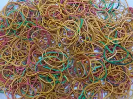 JUAL PER 100 GRAM KARET GELANG WARNA WARNI di SURABAYA