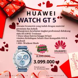 PROMO KHUSUS VALENTINE HUAWEI WATCH GT 5 46MM BLUE CASHBACK 500K