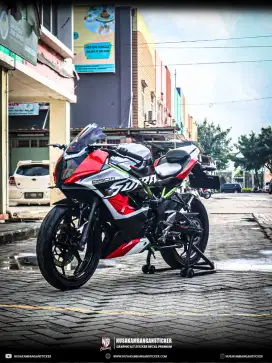 KAWASAKI NINJA 250 SL MONO MODIF SUPRA X 250 TH 2020 PUTIH MANTAF