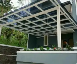Canopy Kaca Riben 8 Mili tempered