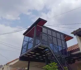Teras Meizani Canopy Solarplet grey
