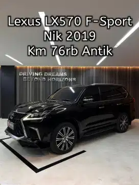 Lexus LX570 F-Sport AT 2019 Hitam B2031PBY Km76rb 2018