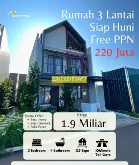 Cluster LEONORA summarecon 2lt diskon 5% free ppn 220jt bnyk hadiah