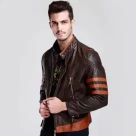 jaket kulit kw Wolverine