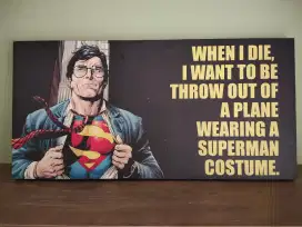 Poster Print Matte Vintage Superman