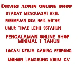 Admin online shop