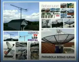 teknisi jasa pasang antena TV digital dan service parabola