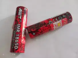 Baterai Awt imr 18650, 3000mAh  kualitas bagus