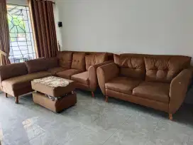 Sofa Kain Cokelat 7 Seat