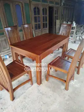 Meja kursi set 4/ 6