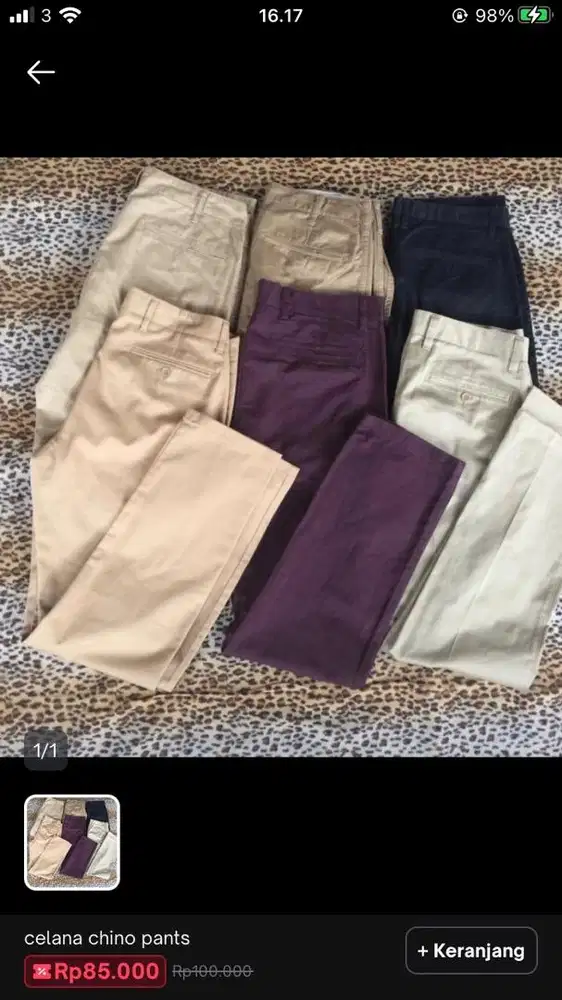 Celana chinos second