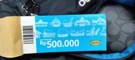 DIJUAL VOCHER IKEA Rp 500.000 total 50jt