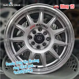 Ready Velg Gio Racing ring 15x7 pcd 4x100/114,3